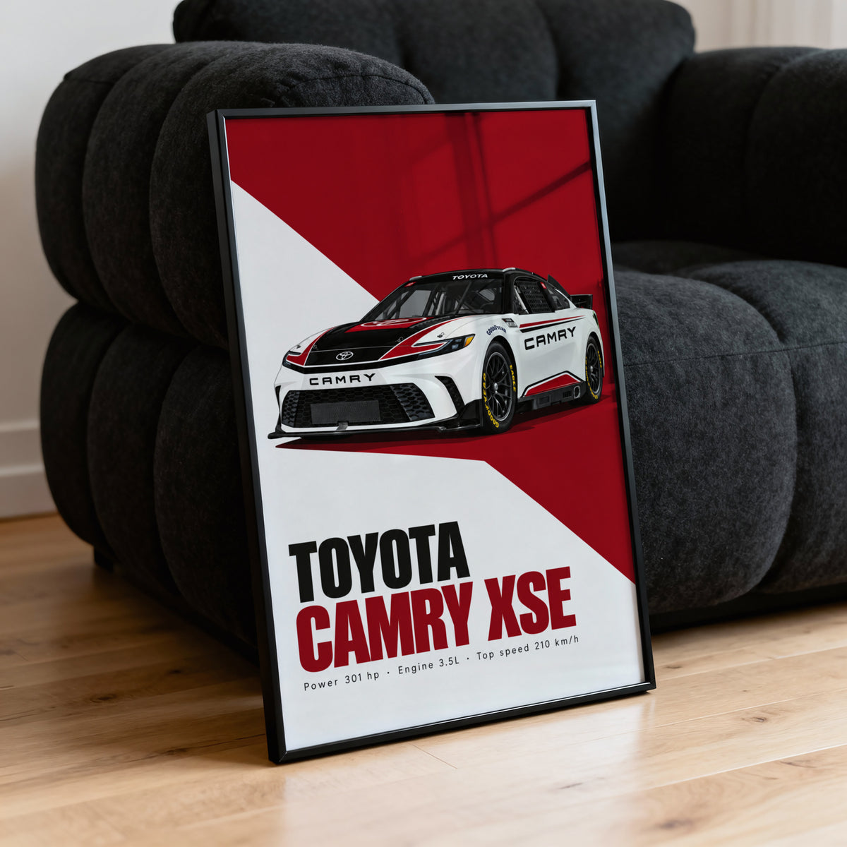 Vintage Toyota Camry XSE Print, Race Car Art