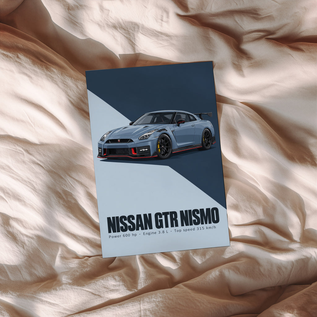 Vintage Nissan GTR Nismo Print, JDM Car Wall Art