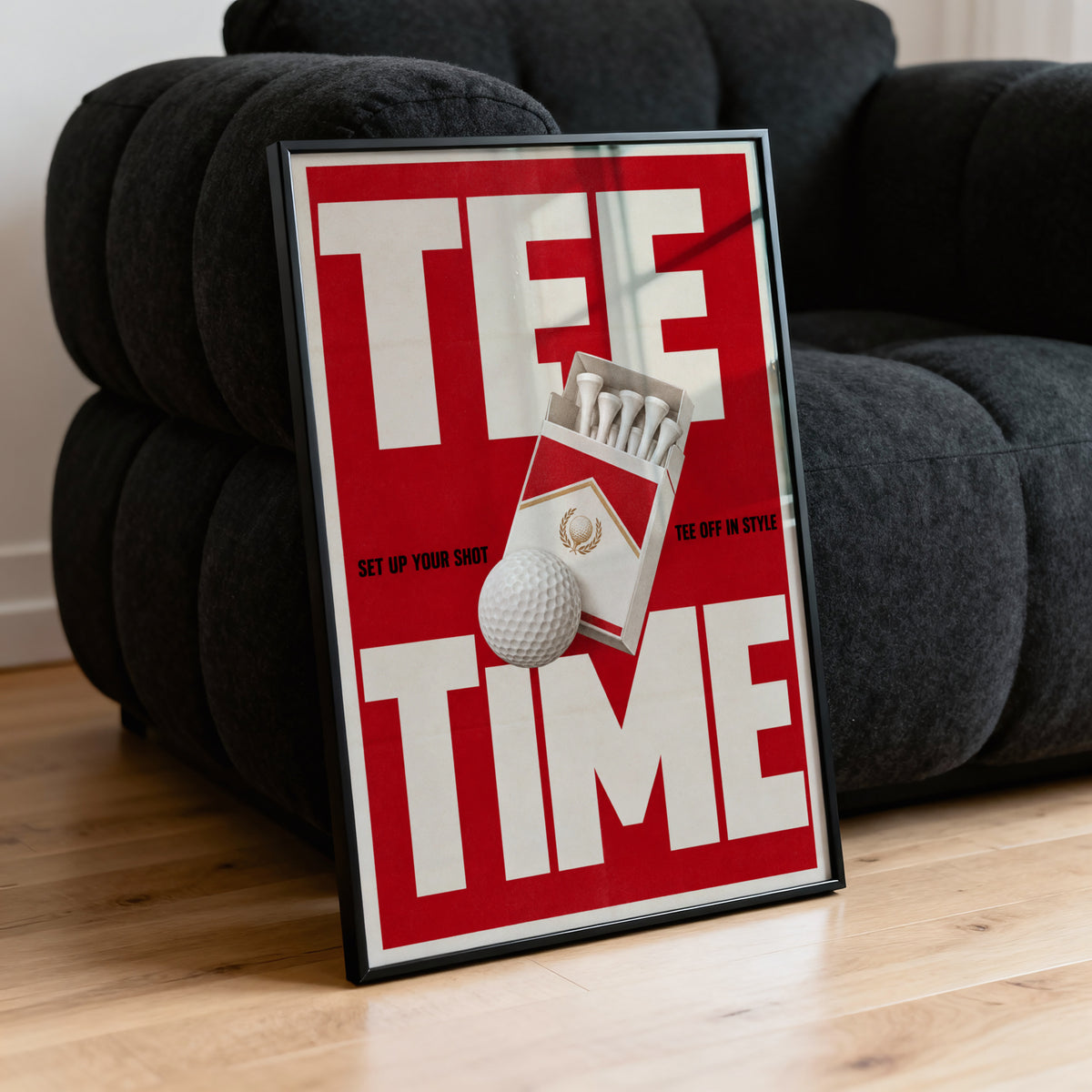 Vintage Golf Tee Poster, Retro Advert Wall Art, Print