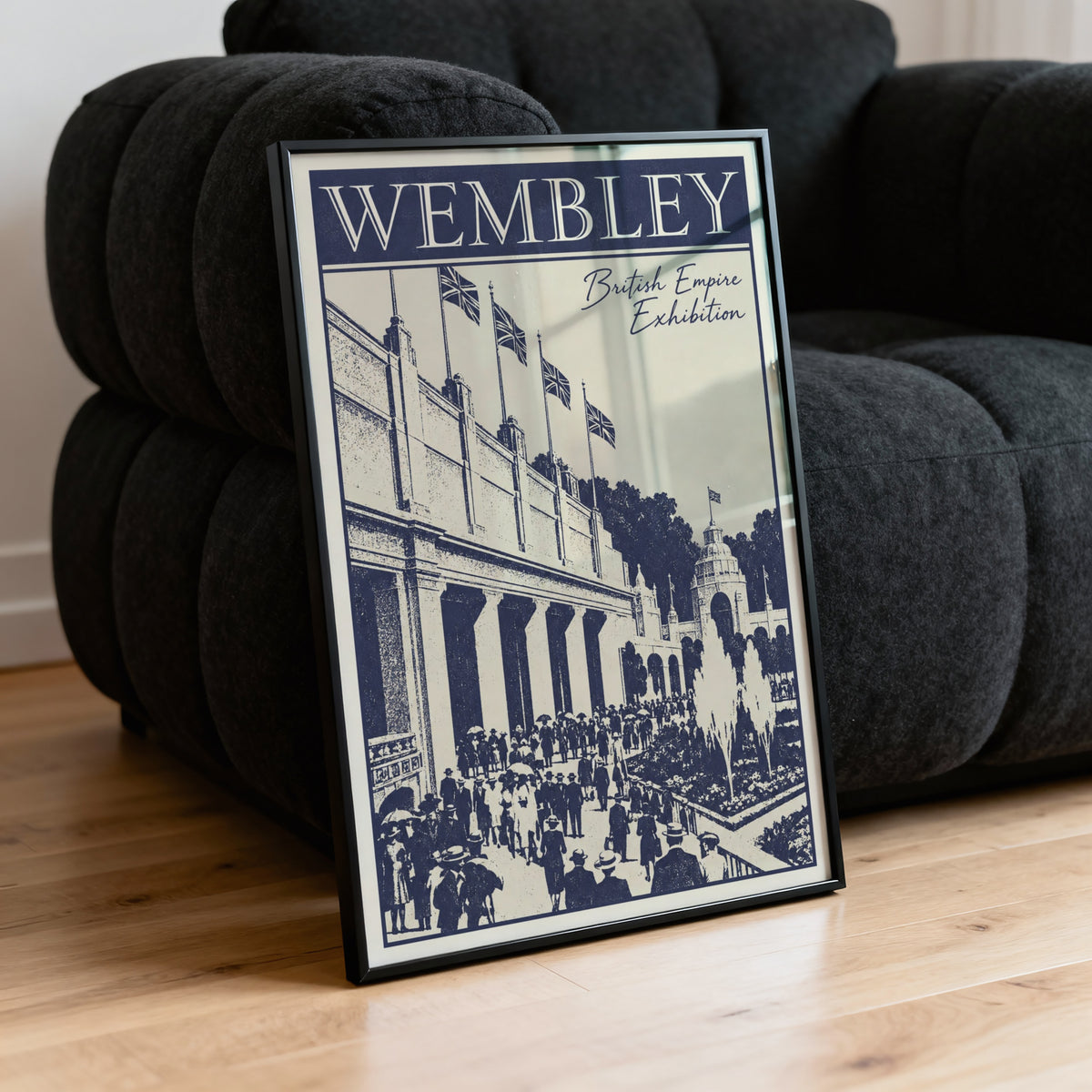 Vintage Wembley Poster, British Empire Exhibition Print