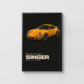 Vintage Porsche Singer 911 Print, Car Wall Art