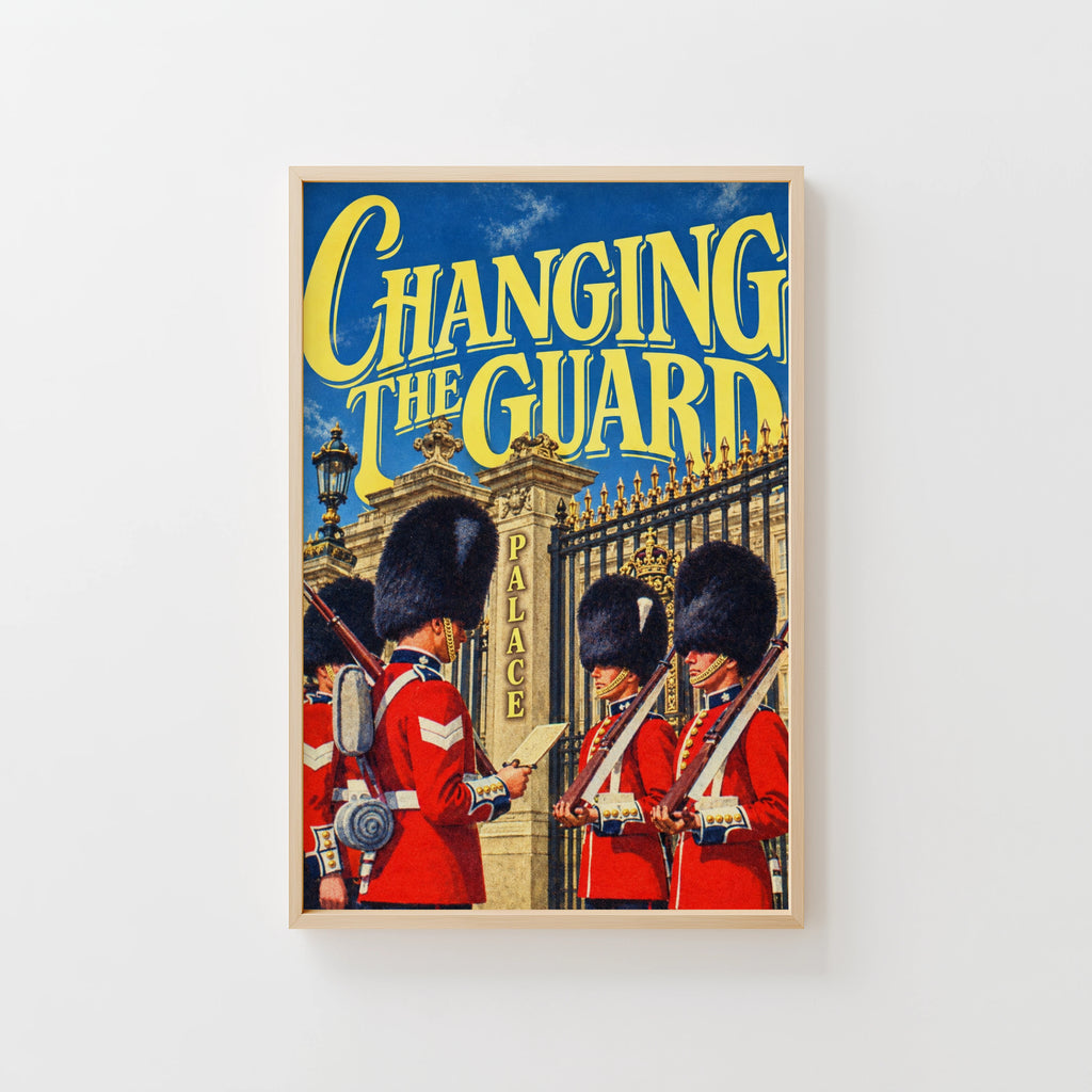 Vintage Changing the Guard Poster, London Print