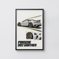 Vintage Porsche 992 Print, Car Wall Art