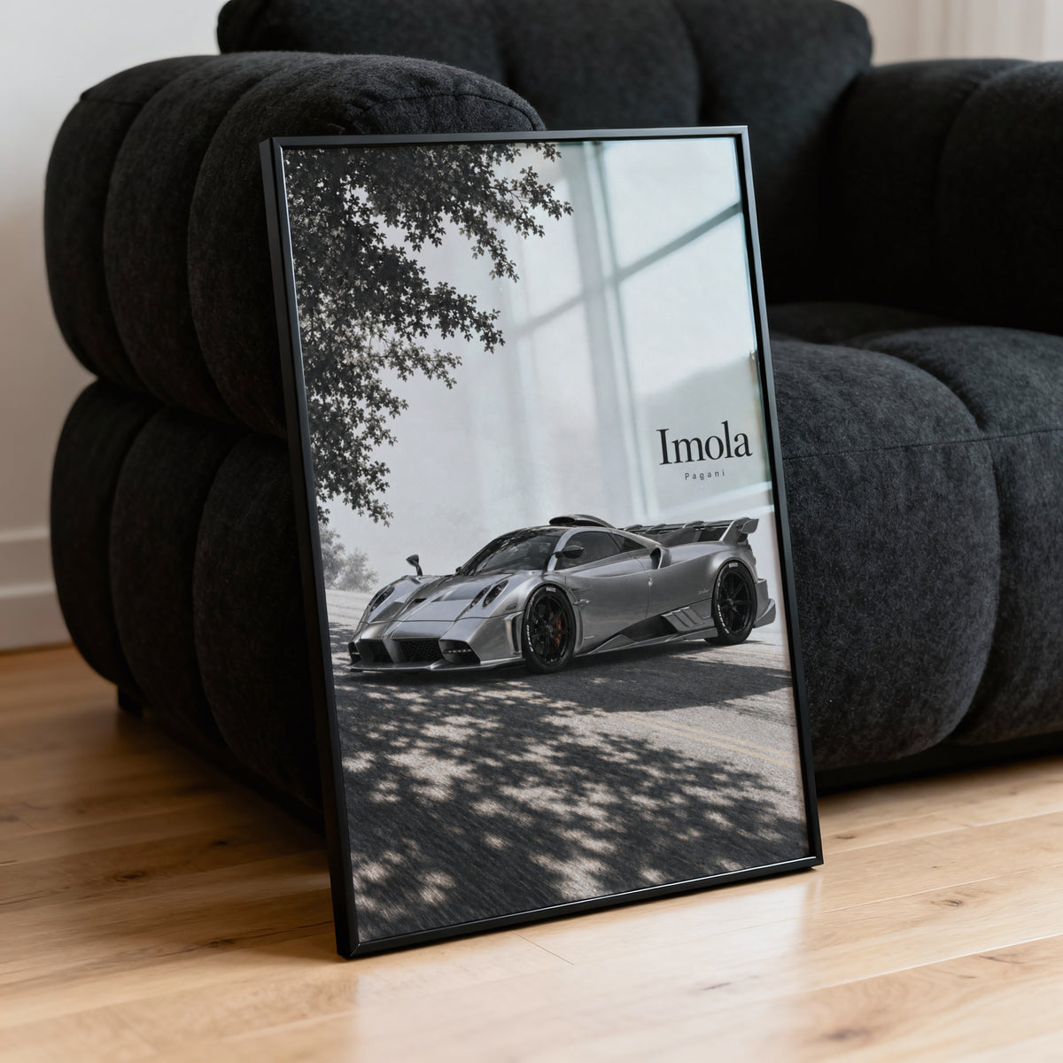 Vintage Pagani Imola Print, Supercar Wall Art