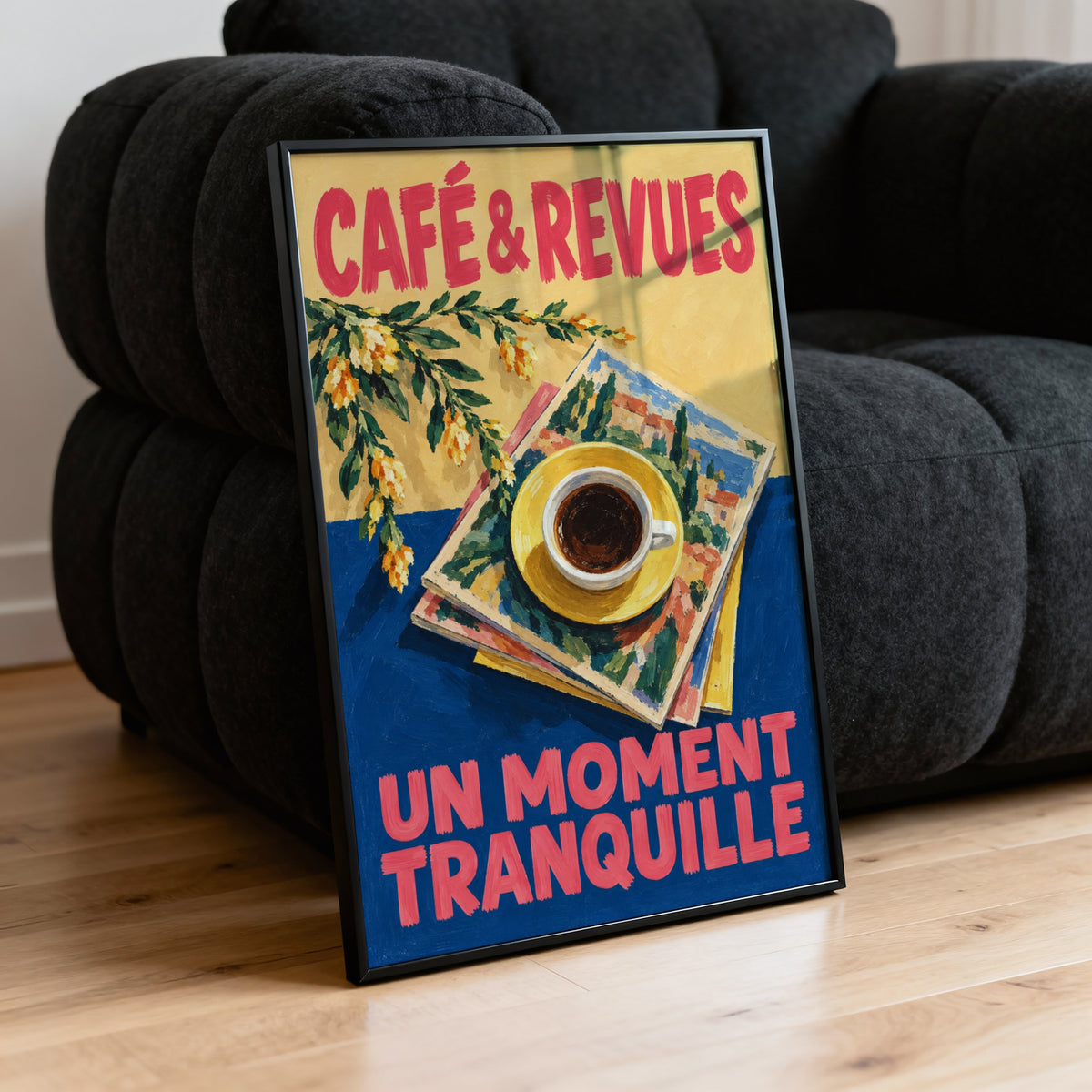 Vintage Coffee Print, Cafe Poster, French Wall Art