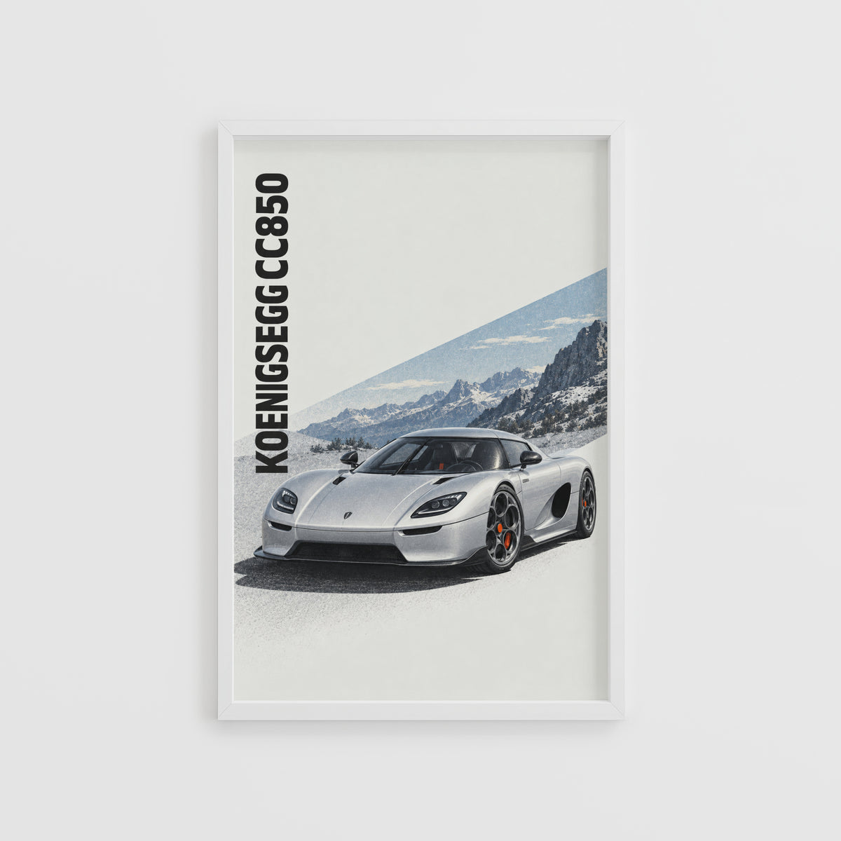 Vintage Koenigsegg CC850 Print, Supercar Wall Art