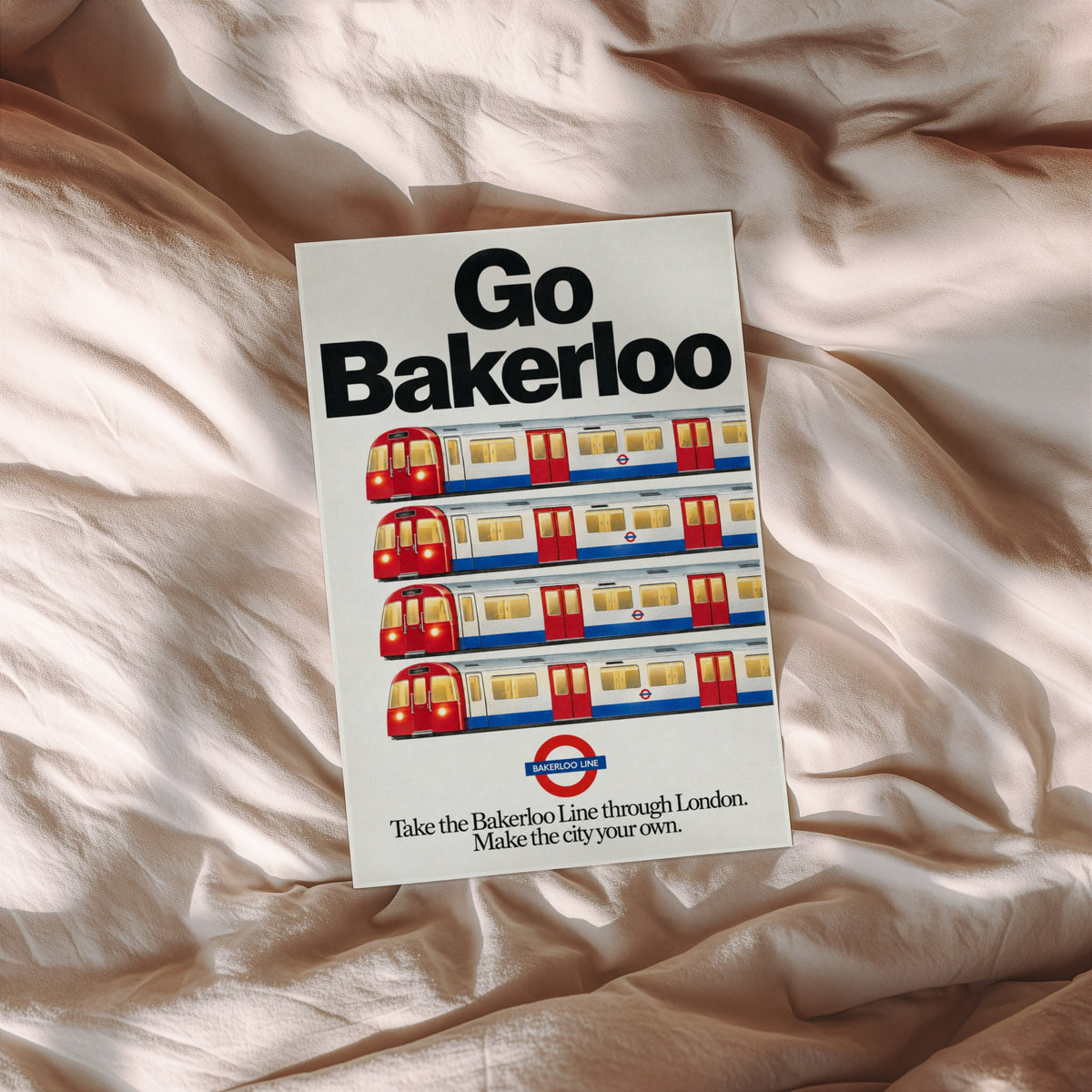 Vintage Bakerloo Line London Underground Print Poster