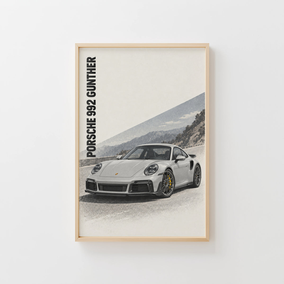 Vintage Porsche 992 Gunther Car Print