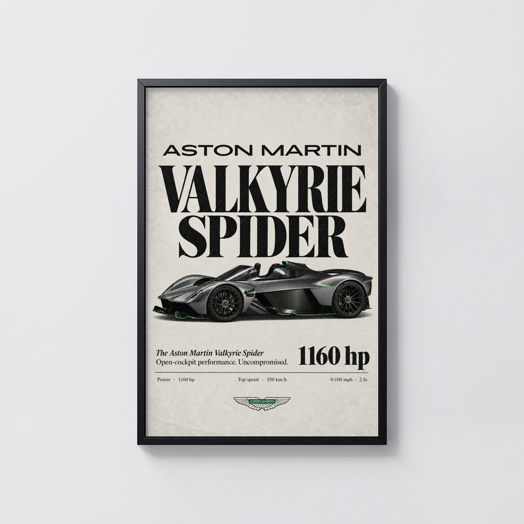 Vintage Aston Martin Valkyrie Spider Print