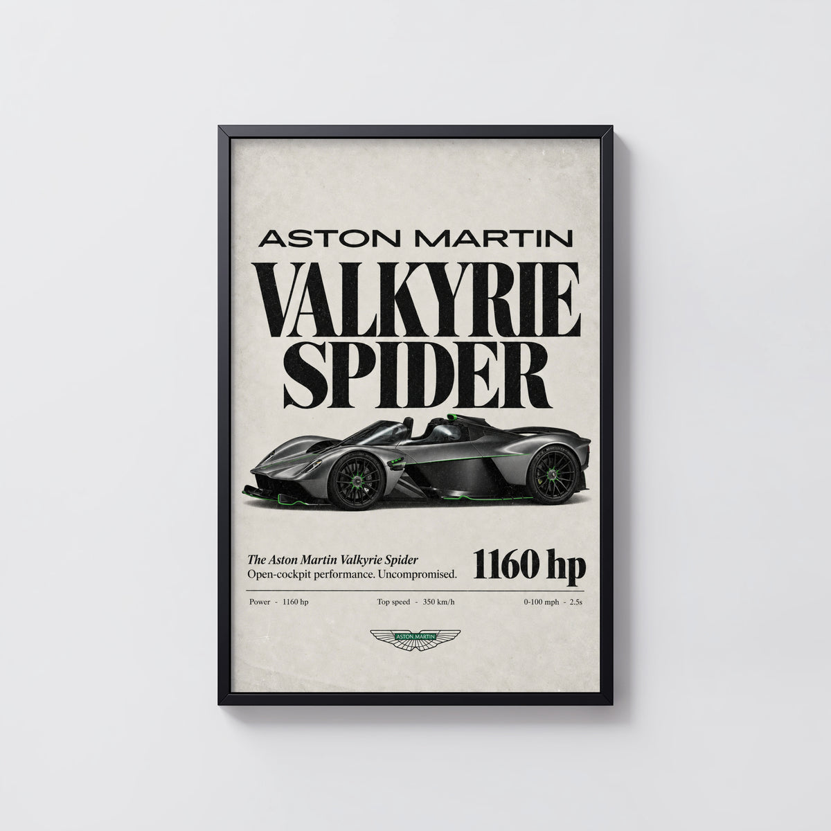 Vintage Aston Martin Valkyrie Spider Print