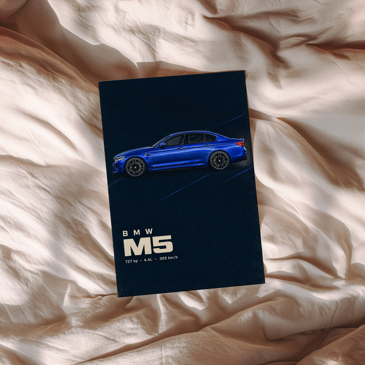 Vintage BMW M5 Car Print, Garage Wall Art