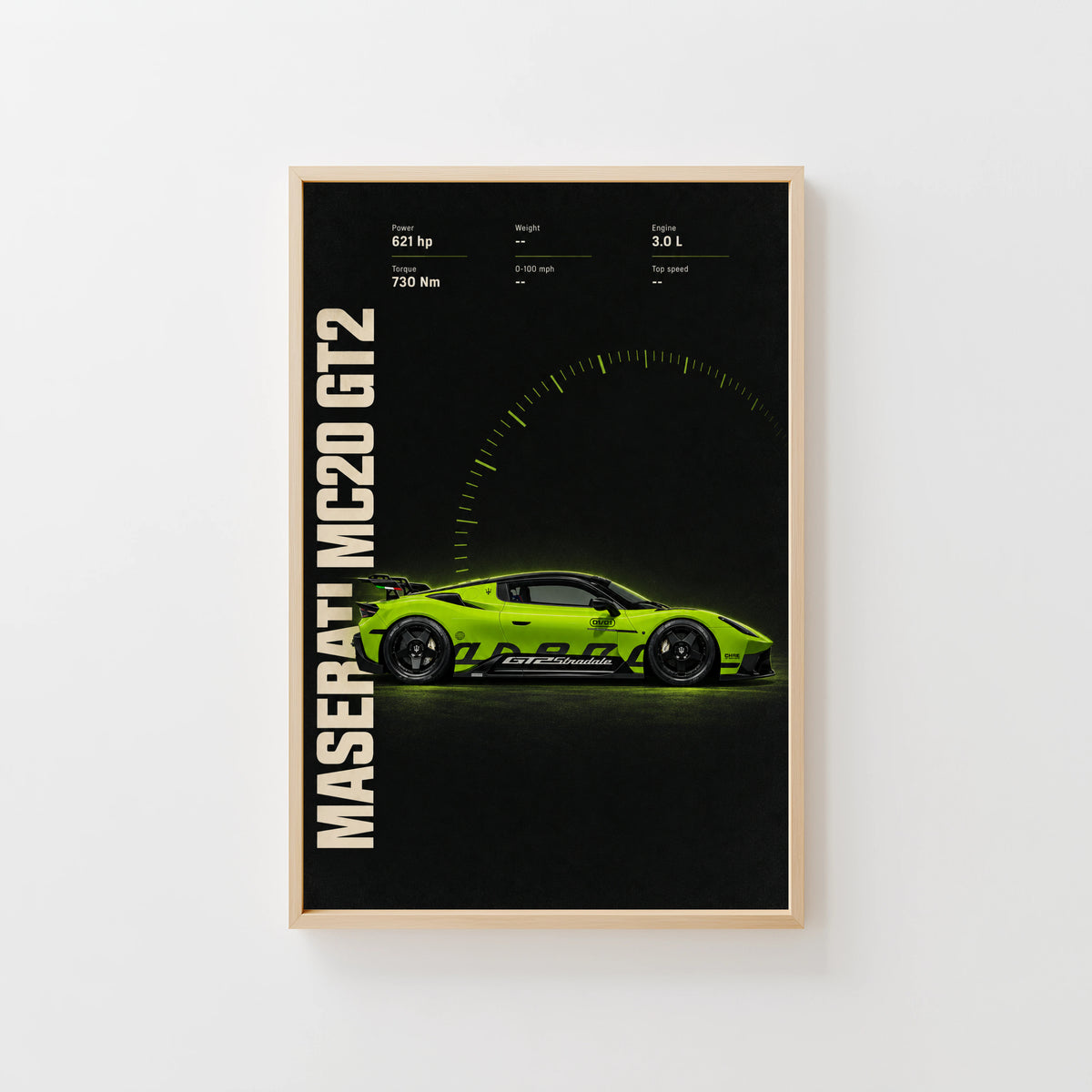 Vintage Maserati MC20 GT2 Print, Car Wall Art