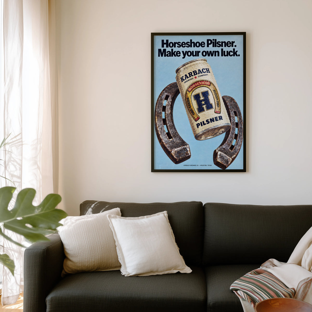 Vintage Karbach Pilsner Beer Print and Poster Wall Art
