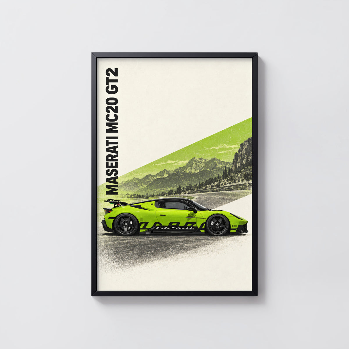 Vintage Maserati MC20 GT2 Print, Car Wall Art