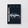 Vintage Mercedes AMG GT R Print, Car Wall Art
