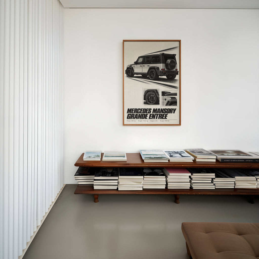 Vintage Mercedes Mansory Print, Car Wall Art