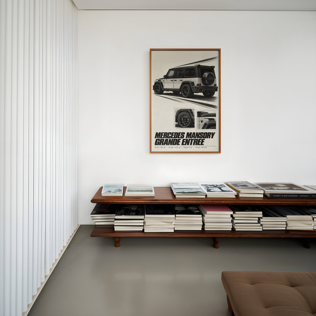 Vintage Mercedes Mansory Print, Car Wall Art