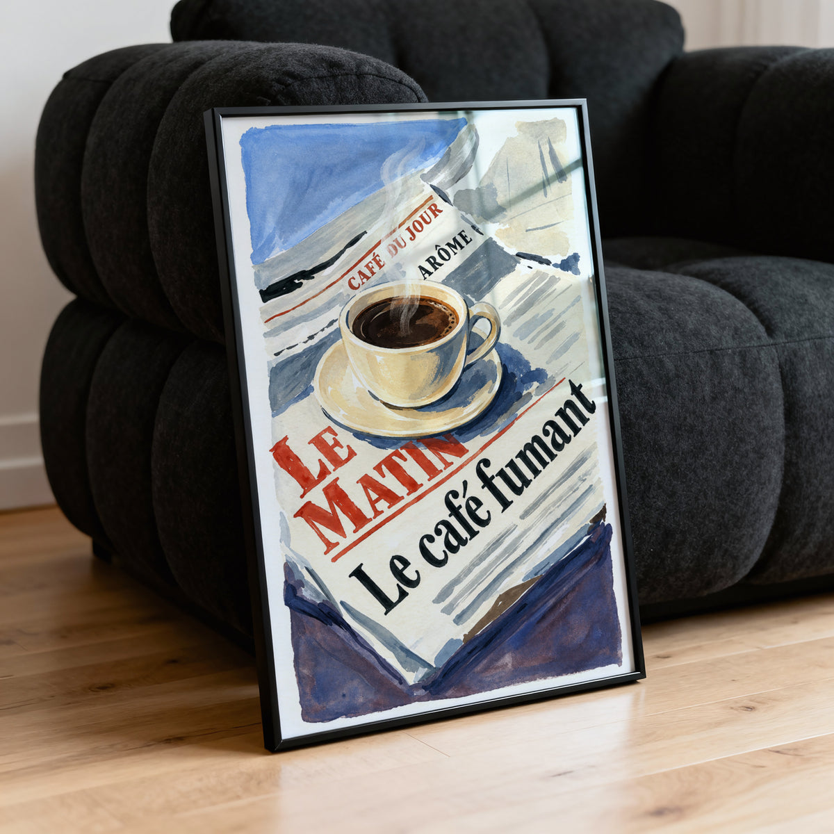 Vintage Coffee Print and Poster, French Cafe Wall Art