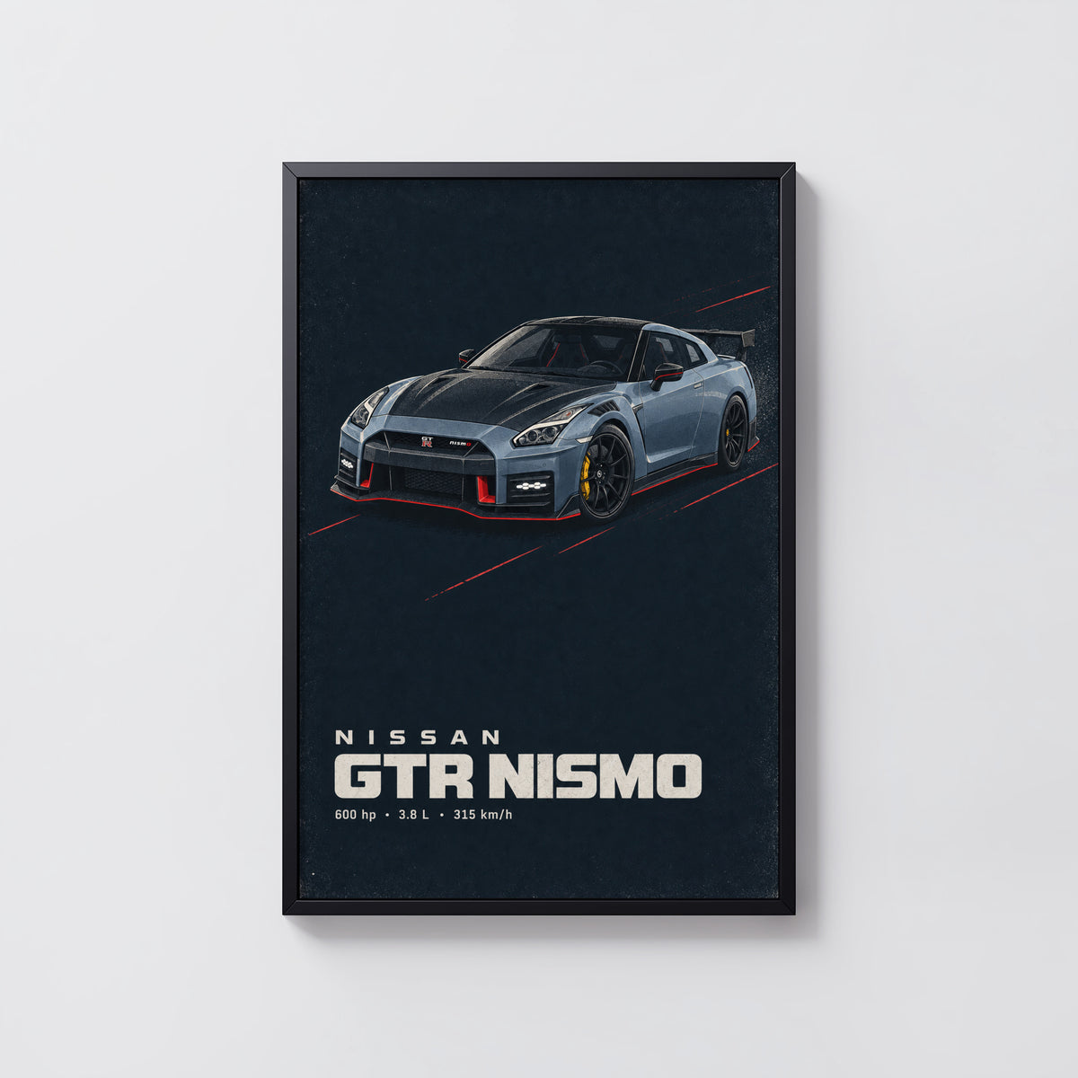 Vintage Nissan GTR Nismo Print, Car Wall Art
