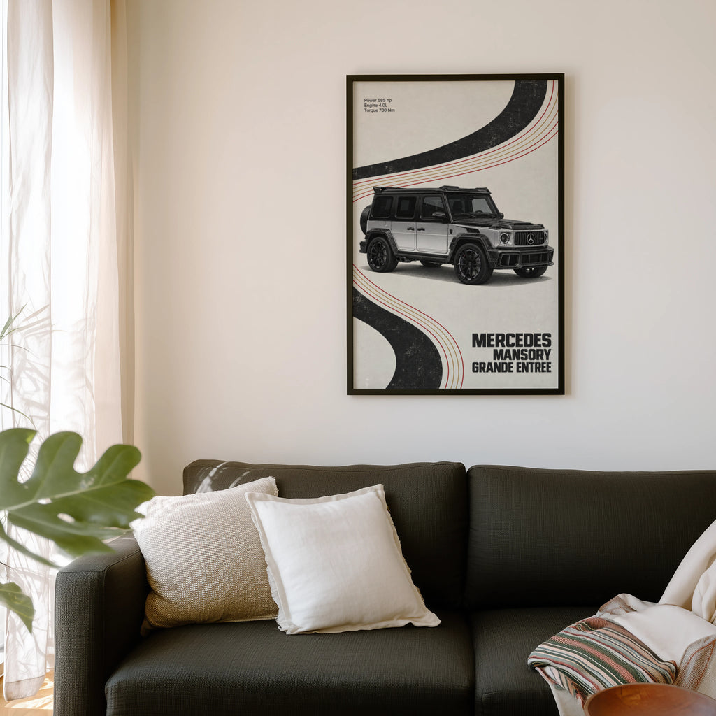 Vintage Mercedes Mansory G Wagon Print Wall Art