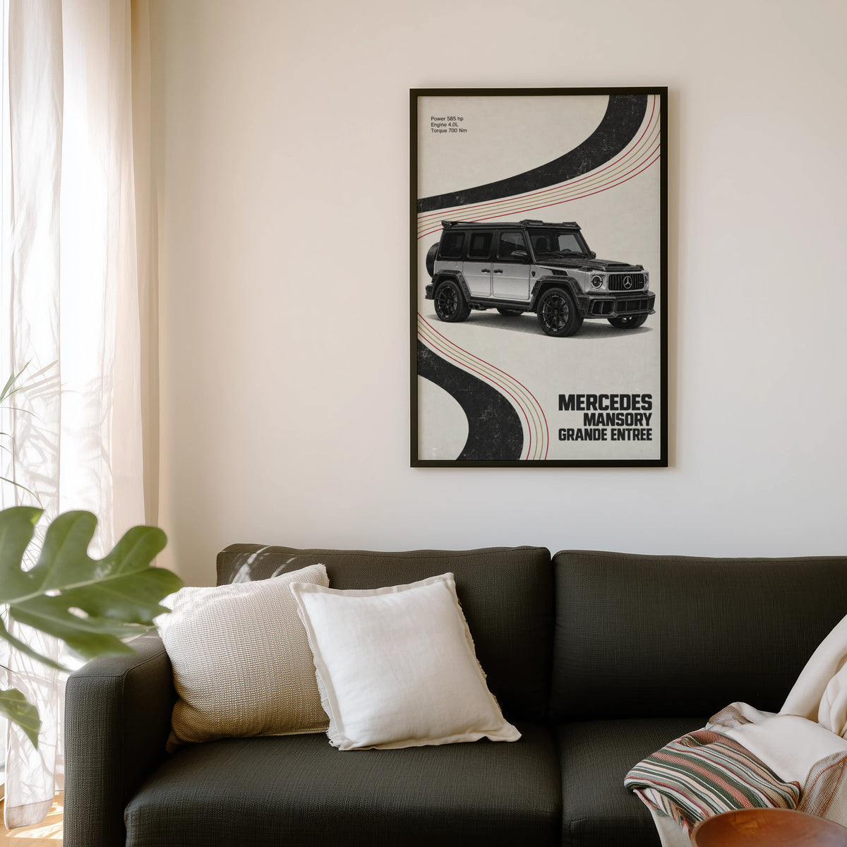 Vintage Mercedes Mansory G Wagon Print Wall Art
