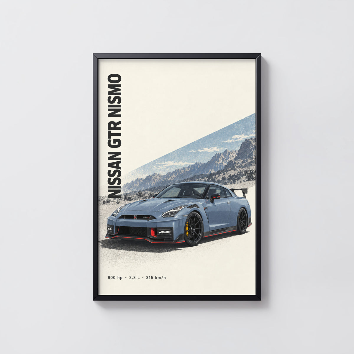 Vintage Nissan GTR Nismo Print, Car Wall Art