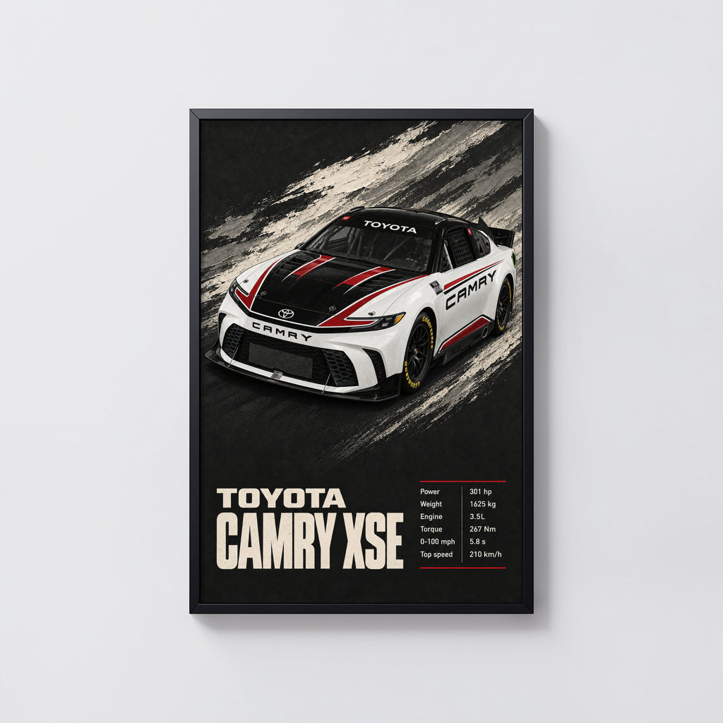 Vintage Toyota Camry XSE Print, Car Wall Art