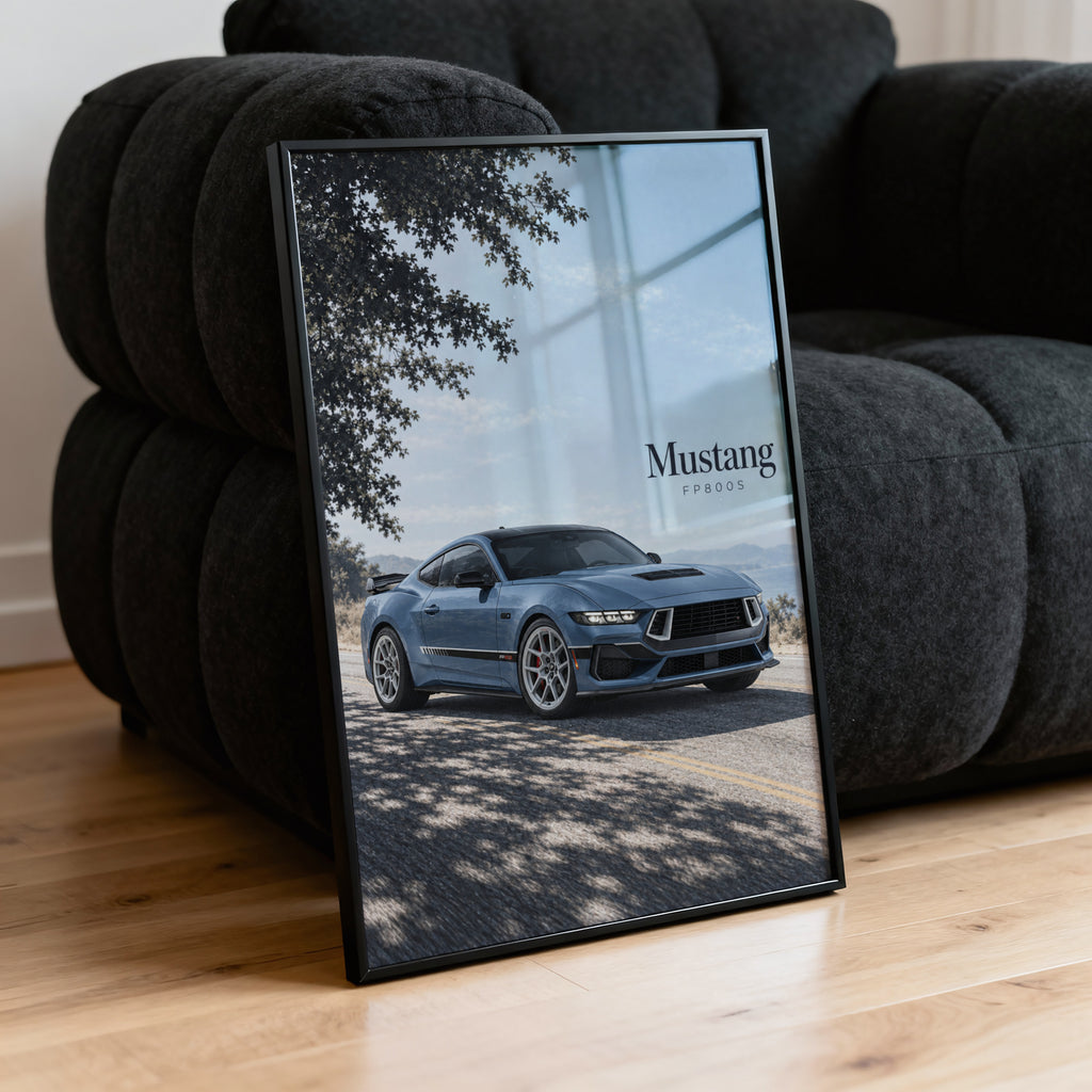 Vintage Mustang FP800S Print, Car Wall Art