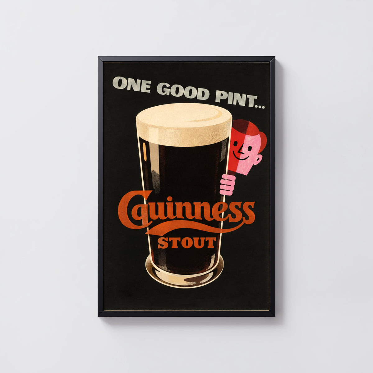 Vintage Guinness Stout Print, Beer Poster, Pub Wall Art