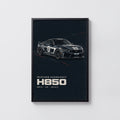 Vintage Mustang Hennessey H850 Car Print