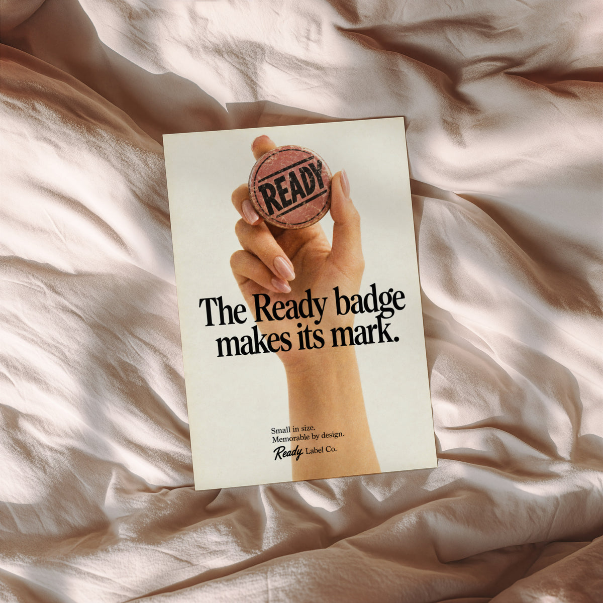 Vintage Badge Advert Poster, Retro Typography Wall Art Print
