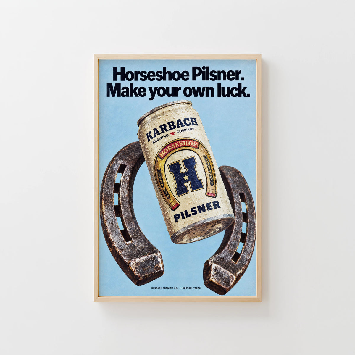 Vintage Karbach Pilsner Beer Print and Poster Wall Art