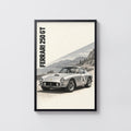Vintage Ferrari 250 GT Print, Classic Car Poster