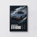 Vintage Nissan GTR NISMO Print, Car Wall Art