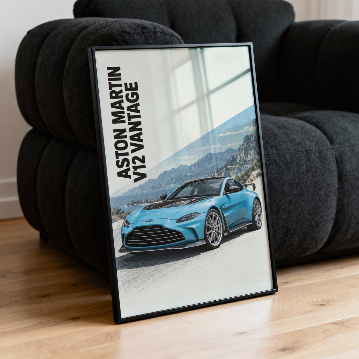 Vintage Aston Martin V12 Vantage Print, Car Art
