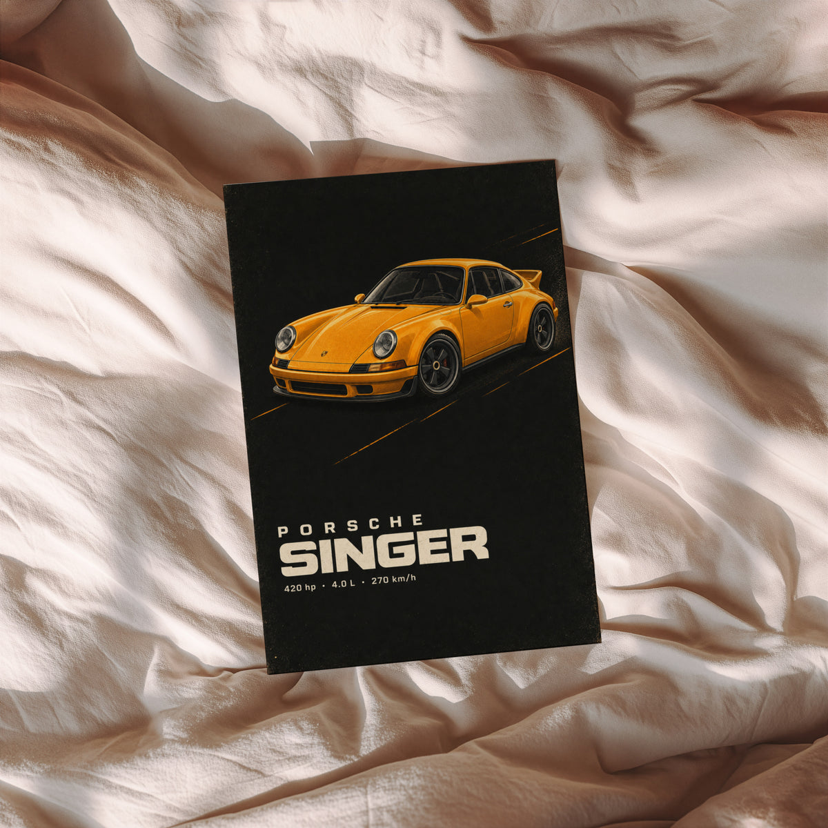 Vintage Porsche Singer 911 Print, Car Wall Art