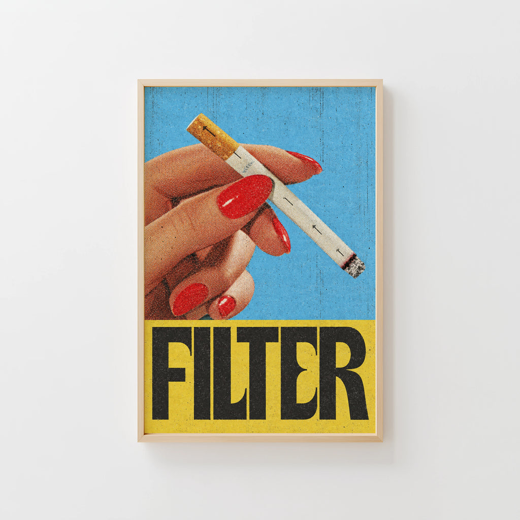 Vintage Cigarette Poster, Retro Advert Wall Art, Print