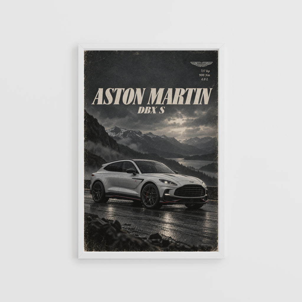 Vintage Aston Martin DBX S Print, Car Poster, Wall Art