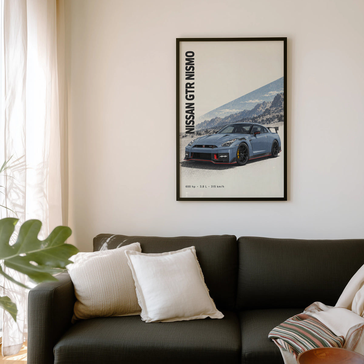 Vintage Nissan GTR Nismo Print, Car Wall Art