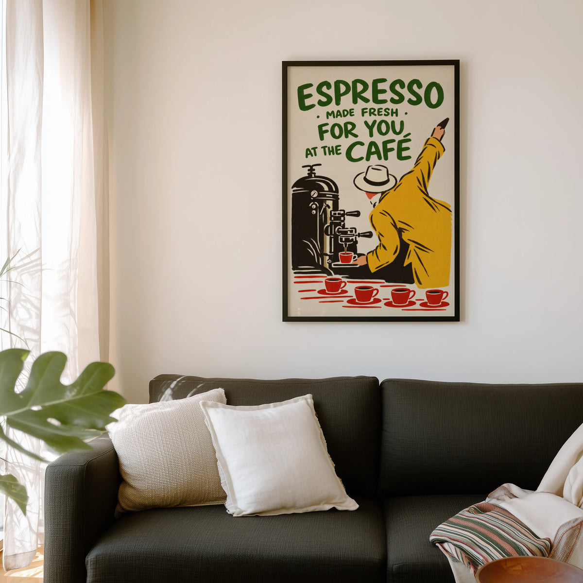 Vintage Espresso Print and Poster, Coffee Wall Art