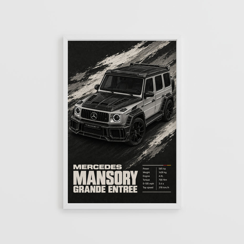 Vintage Mercedes G Class Print, Car Wall Art