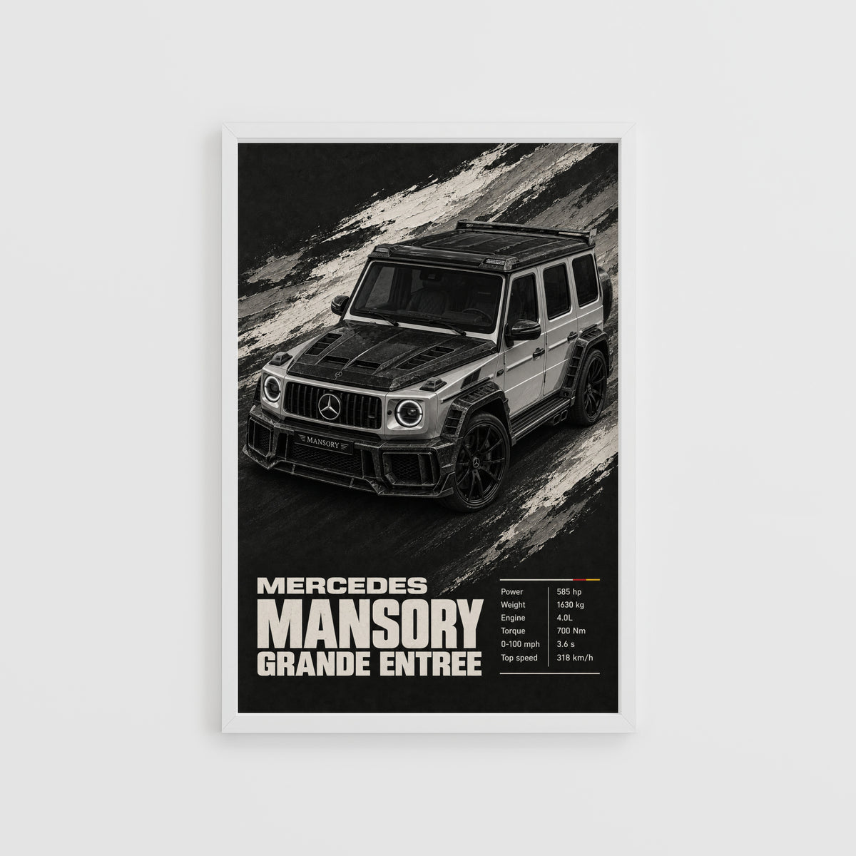Vintage Mercedes G Class Print, Car Wall Art