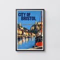 Vintage Bristol Poster, Clifton Bridge Wall Art, Print