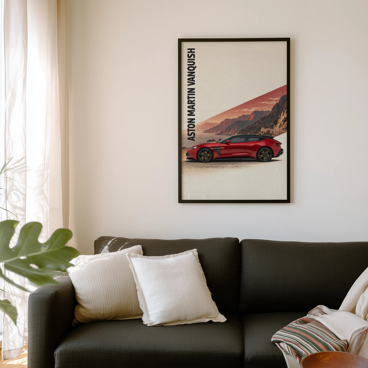 Vintage Aston Martin Vanquish Print, Car Wall Art