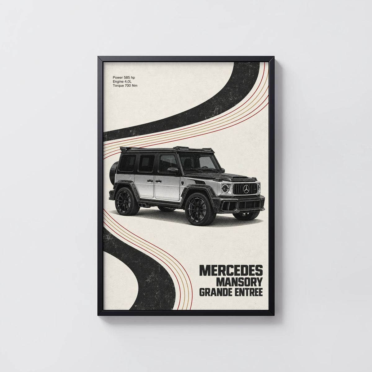 Vintage Mercedes Mansory G Wagon Print Wall Art