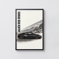 Vintage Audi R8 Print, Supercar Wall Art