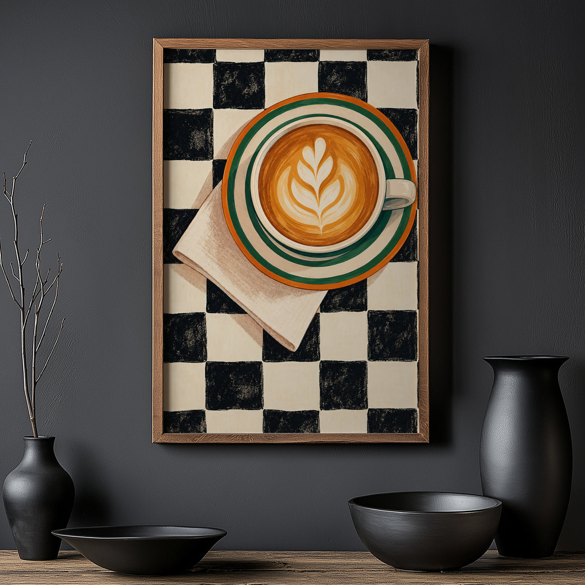 Vintage Coffee Print and Poster, Cafe Wall Art