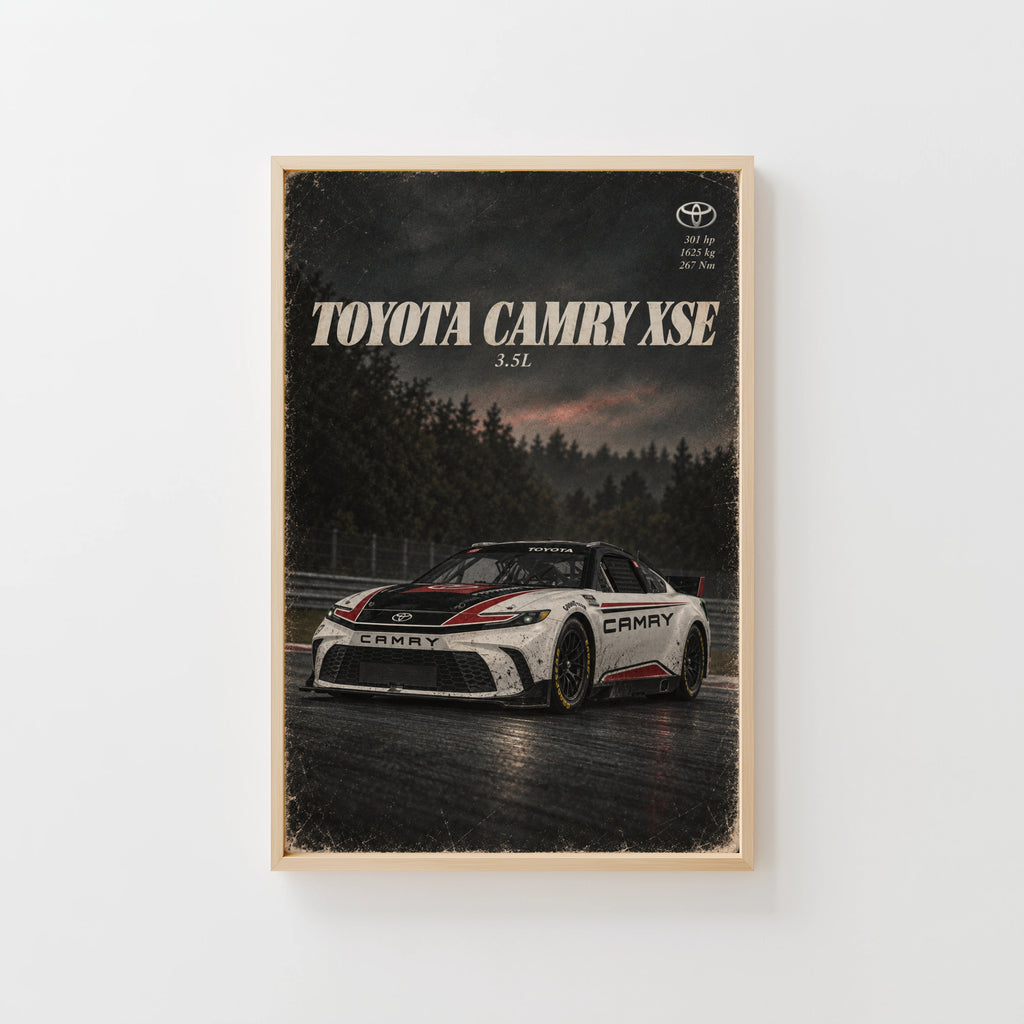 Vintage Toyota Camry XSE Racing Car Print