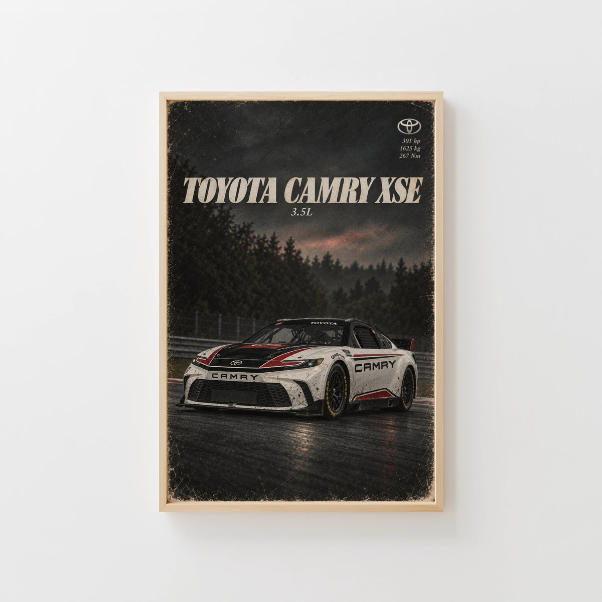 Vintage Toyota Camry XSE Racing Car Print