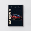 Vintage Bugatti Divo Print, Supercar Wall Art